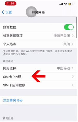 铁西苹果14维修网分享如何给iPhone14的SIM卡设置密码 